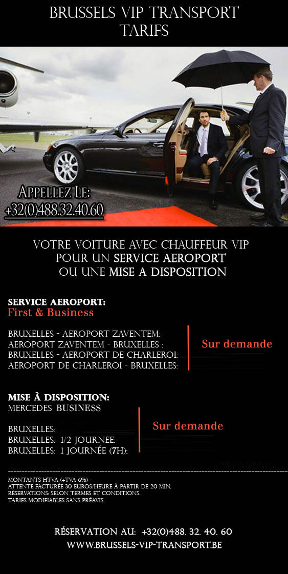 liste tarif chauffeur limousine